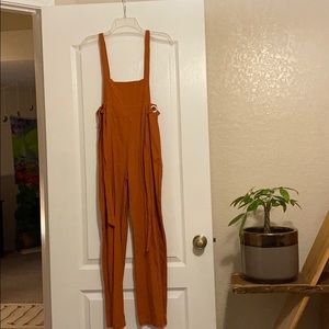 Burnt Orange Overalls